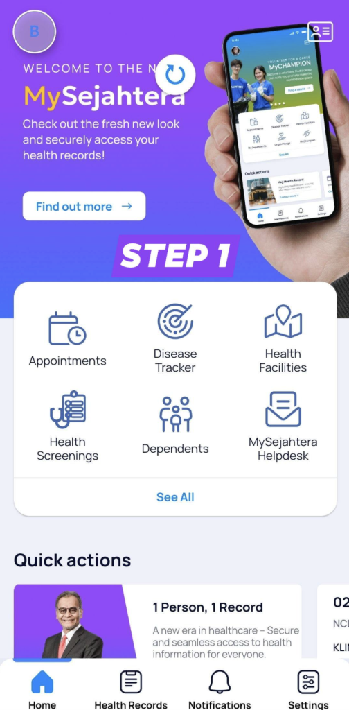temu janji klinik kesihatan
